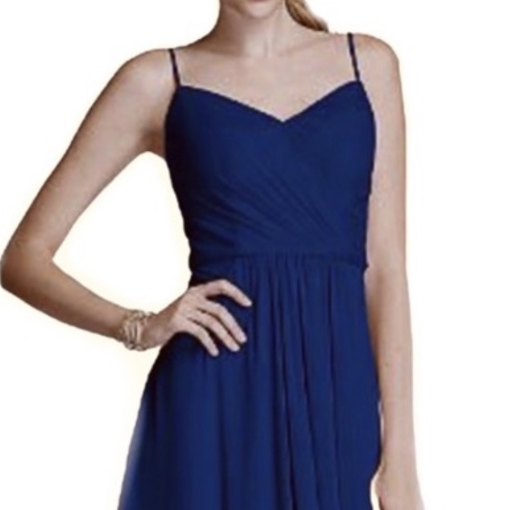 Short David’s Bridal Bridesmaid Dress - Marine